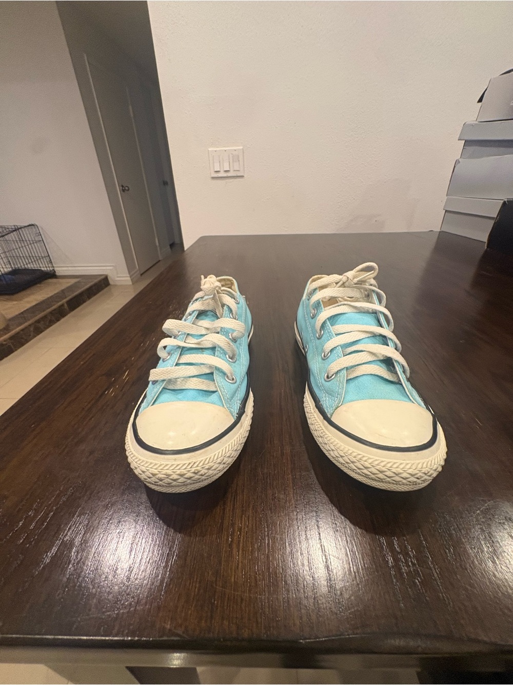 Converse Kids Low-Top Sneakers in Aqua Blue